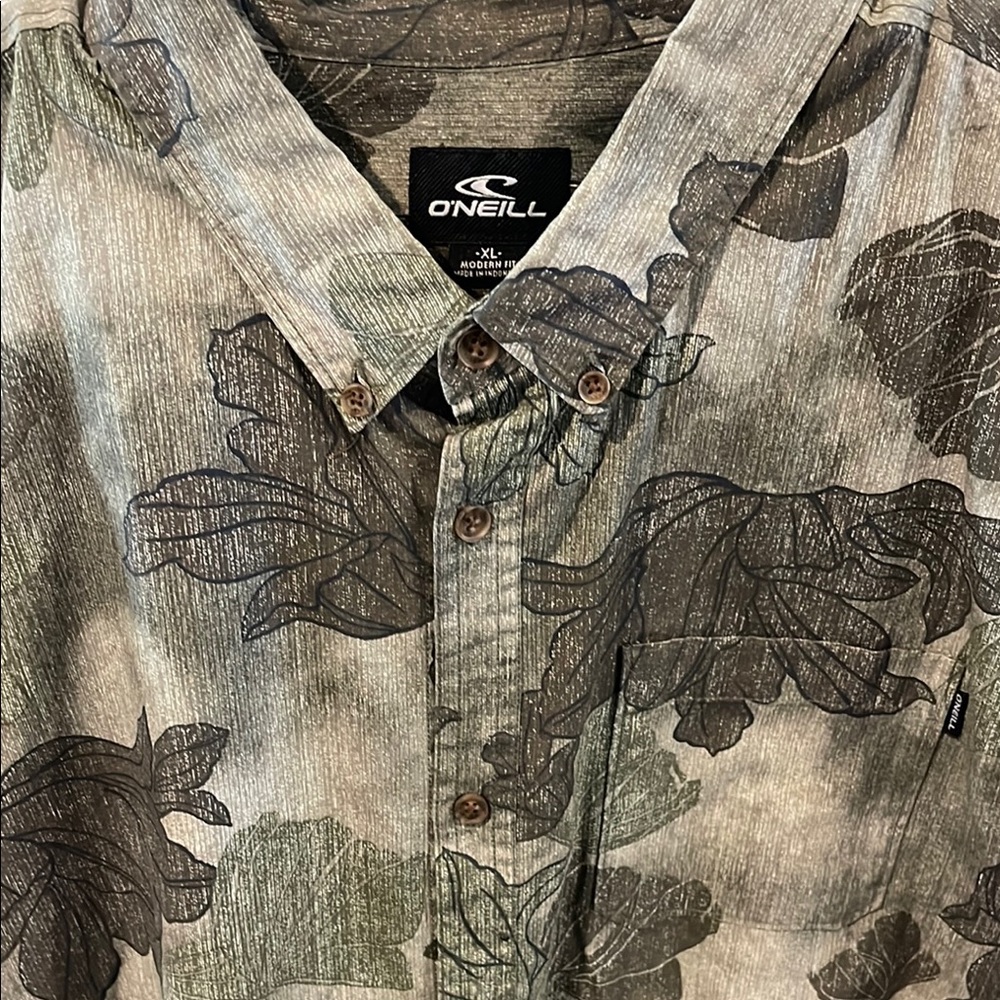 O'Neill Green Camouflage Men's Shirt